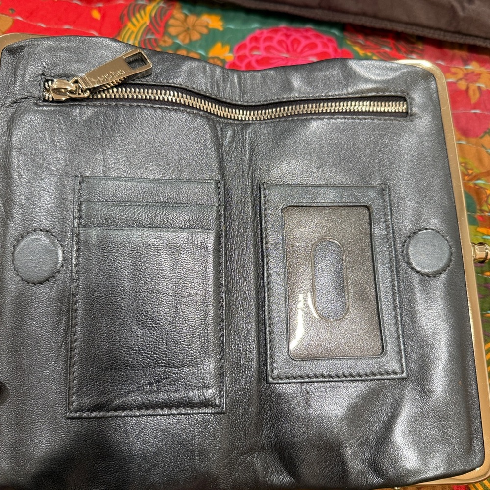 Hobo Blue Leather Frame Clutch - Picture 3 of 9